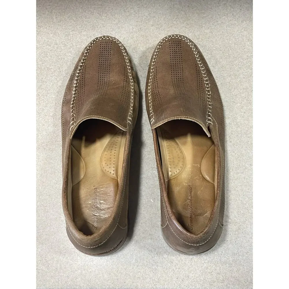 Tommy Bahama Felton Loafer Nubuck Perforated Leather Casual Shoes Men’s Size 13M